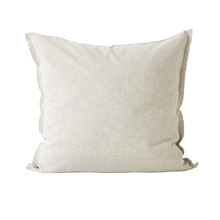 Chambray Fringe Linen & Cotton European Pillowcase